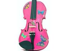 Childrens Violins | Pink Butterfly Violin